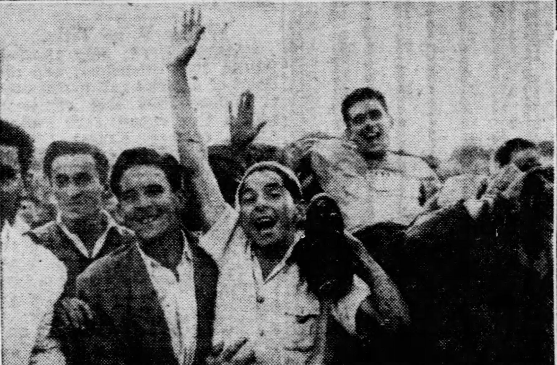 Brazilian fans celebrate